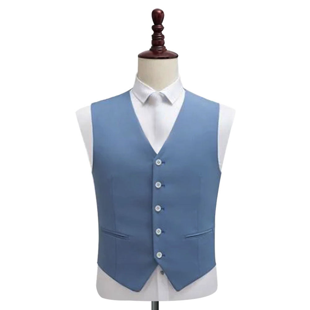 Sky Blue Slim Fit 3 Piece Suit